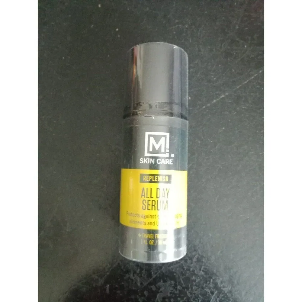 M Skin Care Replenish All Day Facial Serum for Men Antioxidant Rich Vitamin-E